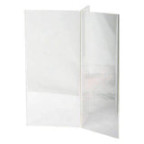 LHK-49E: 4w x 9h Clear Three-Panel, Six-Sided Table Tent/Sign Holder