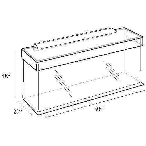 CCAH0904 Horizontal Outdoor TriFold Brochure Holder With Lid The