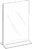 LHC-1117E: 11w x 17h Clear Bottom Load Table Tent