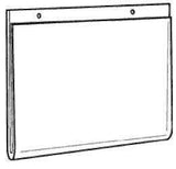 LHP-1185E: 11"w x 8.5"h Clear Wall Mount Ad Frame/Sign Holder