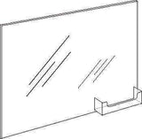 LHPNC-1185E: 11w x 8.5h  Wall Mount Ad Frame/Sign Holder w/BC Pocket