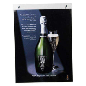 LHP-1114E: 11w x 14h Clear Wall Mount Ad Frame/Sign Holder
