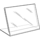 LHA-1711E: 17 w x 11 h Clear Slant Back Table Tent