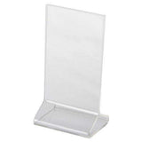 LHB-35E: 3W x 5h Clear Top Load Table Tent