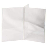 LHK-46E: 4w x 6h Clear Three-Panel, Six-Sided Table Tent/Sign Holder
