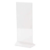 LHB-49E: 4w x 9h Clear Top Load Table Tent