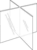 LHG-49E: 4w x 9h Four-Panel, Eight-Sided Table Tent/Sign Holder
