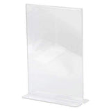 LHC-57E: 5w x 7h Clear Bottom Load Table Tent