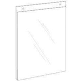 LHP-8511E: 8.5w x 11h Clear Styrene Wall Mount Ad Frame/Sign Holder