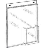 LHPP-8511E: 8.5W x 11H Wall-Mount Ad Frame/Sign Holder w/Tri-fold Pocket