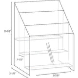 MPF-8511-3: Clear Acrylic 3-Tier, 3-Pocket Brochure holder for 8.5w Literature