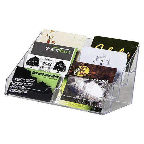 CHF-S24: Clear Acrylic 8-Pocket Business Card Holder