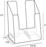 SPF-0409-2: Clear Acrylic Brochure Holder for 4w Literature