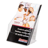 SPF-5585-3: Clear Acrylic Brochure Holder for 5.5w Literature