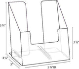 SPF-5585-3: Clear Acrylic Brochure Holder for 5.5w Literature