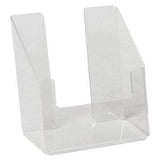 SPF-5585-3: Clear Acrylic Brochure Holder for 5.5w Literature