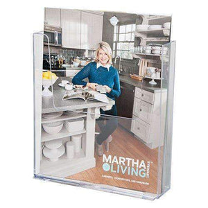 LHF-S160: Clear Acrylic Brochure Holder for 8.5"w Literature: