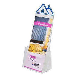 HSE-S100: Clear Acrylic Roof Top Brochure Holder for 4-1/8w literature