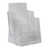 LHF-S112: Clear Acrylic 2-Tier Brochure Holder for 6"w Literature: