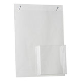 LHPP-8511E: 8.5W x 11H Wall-Mount Ad Frame/Sign Holder w/Tri-fold Pocket