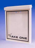 SRE-912-MD-BLK: Medium Duty Outdoor Brochure Holder w/Please Take One