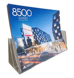 LHF-S240: CLEAR LANSCAPE SLANT BACK  11-1/2"W X 7"H X 1-3/8"D BROCHURE HOLDER