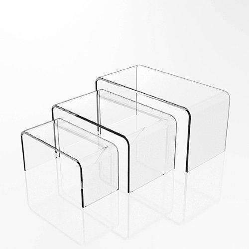 Short Clear Acrylic Risers – The Display Source