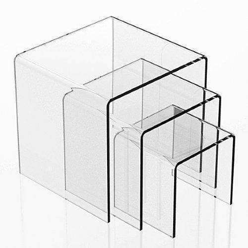 Squared Clear Acrylic Risers