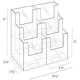LHF-S106: Acrylic 6-Pocket Brochure Holder for 3.5 Inch Literature