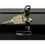 SBBLD-596-H-CLR: Acrylic Deluxe Locking Ballot/Suggestion Box w/Header