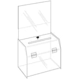 SBBL-976-H: Acrylic Locking Ballot/Suggestion Box w/Header