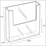 LHW-M151: Clear Acrylic Wall-Mount Brochure Holder for 7.5w Literature: