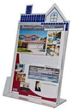 HSE-8511:   Clear Acrylic Roof Top Brochure Holder
